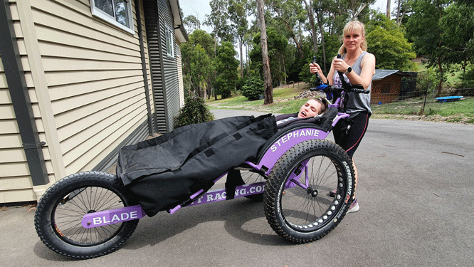 stephanie and her bike