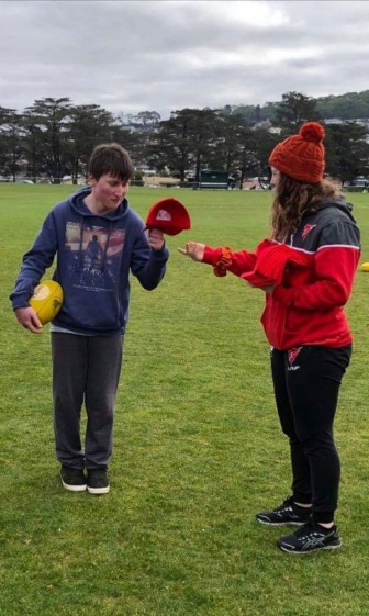 It’s AFL All Abilities footy clinic time and Tom can’t wait