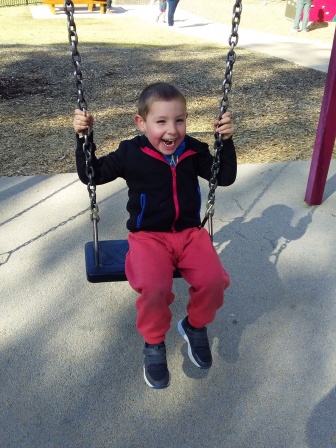 Victor on the swing 