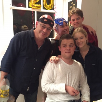 Dan O'Keefe with his family