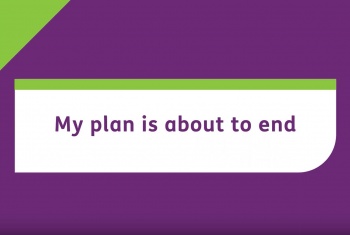 Screen shot of animation title "My plan is about to end"