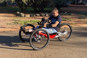 Matt’s on top of the world and ‘free’ again, thanks to NDIS
