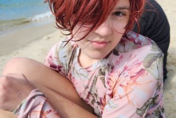 Charlie at the beach 
