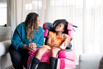 Mia Mutambara and mum Margie indoors together